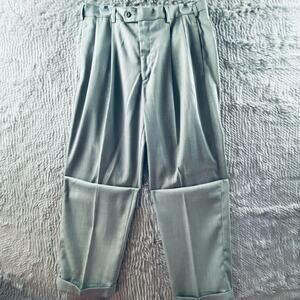 Perry Ellis Portfolio Men's Dress Pants Pleated Grey 34x34